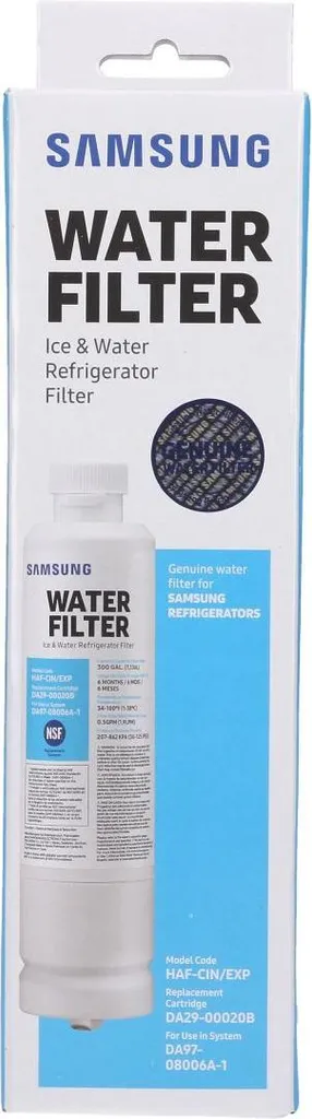 Filtre Frigo Samsung DA29-00020B pour Eau Fraîche et Glaçons sans Impuretés