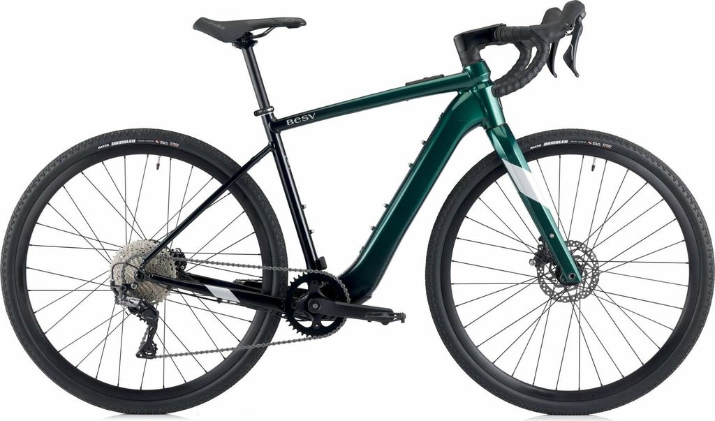 BESV JGR 1.1 E-Gravelbike - Step Over 490 Rahmen M Metallic Malachite Night B...