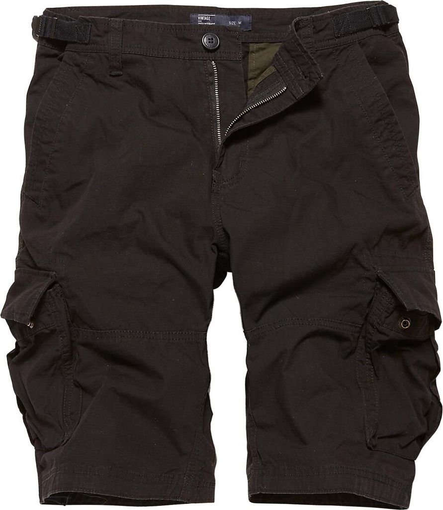 Vintage Industries Terrance Ripstop Shorts Black XL