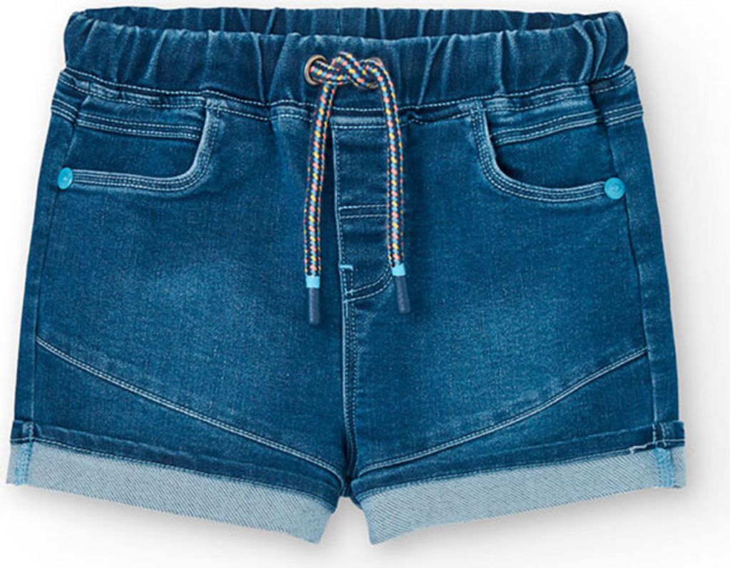 Boboli Knit Denim Kurze Hose Blau 6 Months Blau 6 Months