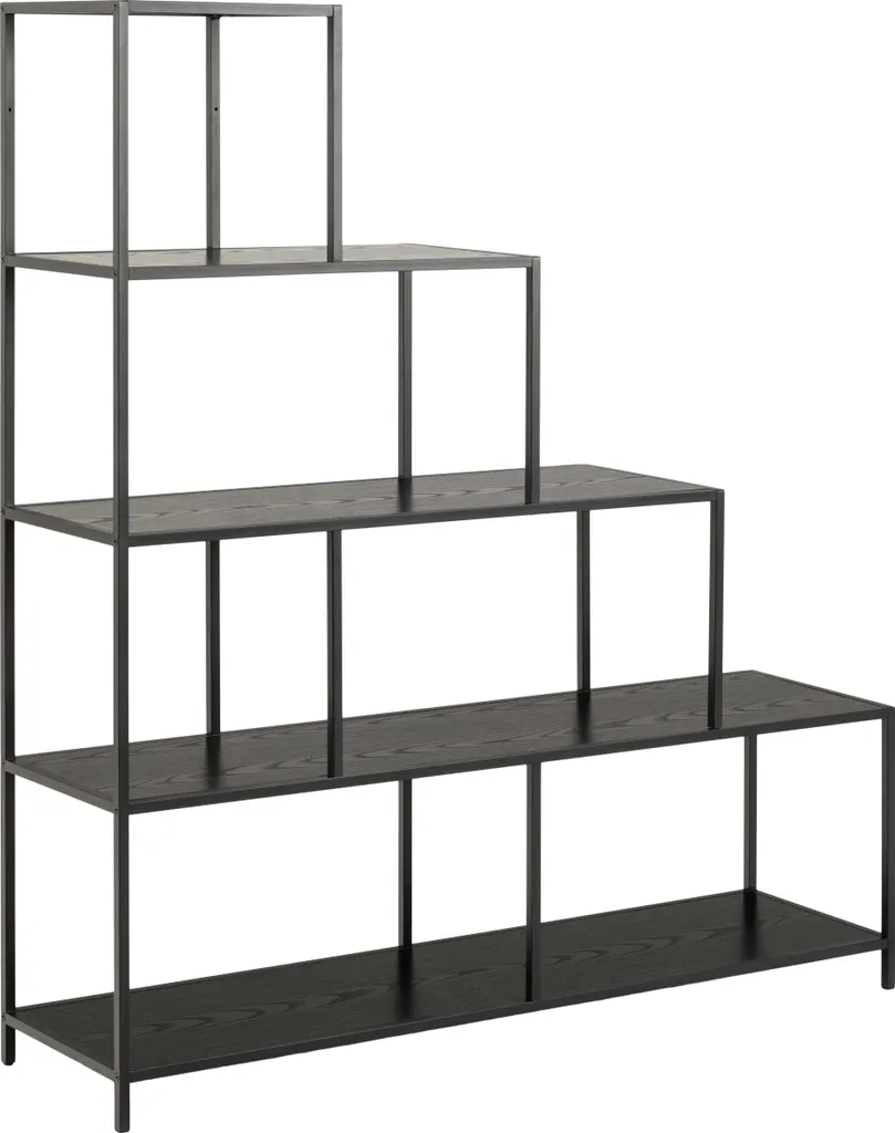 Meuble de rangement 6 cases noir - Bibliothèque Sea pour salon et bureau
