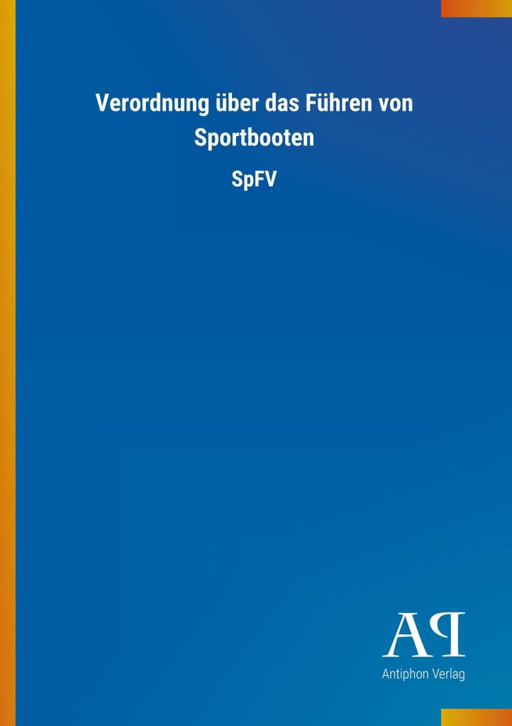 Verordnung über das Führen von Sportbooten