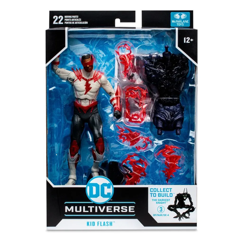 Kid Flash DC Multiverse Speed Metal 18 cm avec 22 Points d'Articulation