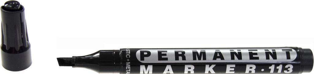 Leely Permanentmarker, abgeschnittene Spitze schwarz