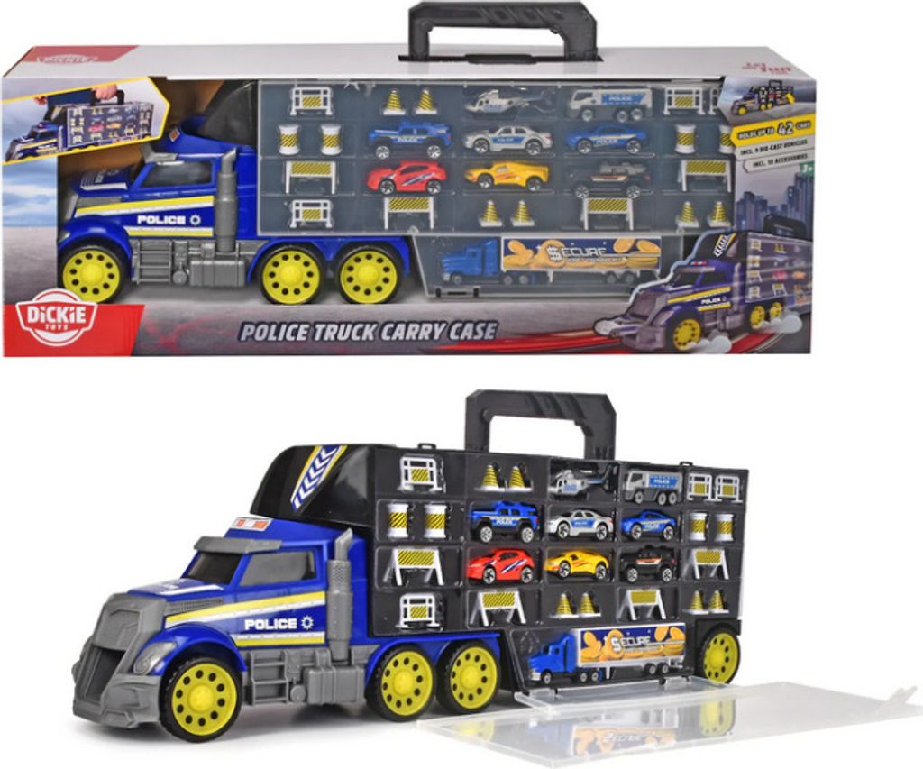 Dickie Toys Spielzeug Truck - Polizei Police Truck Carry Produktbild 