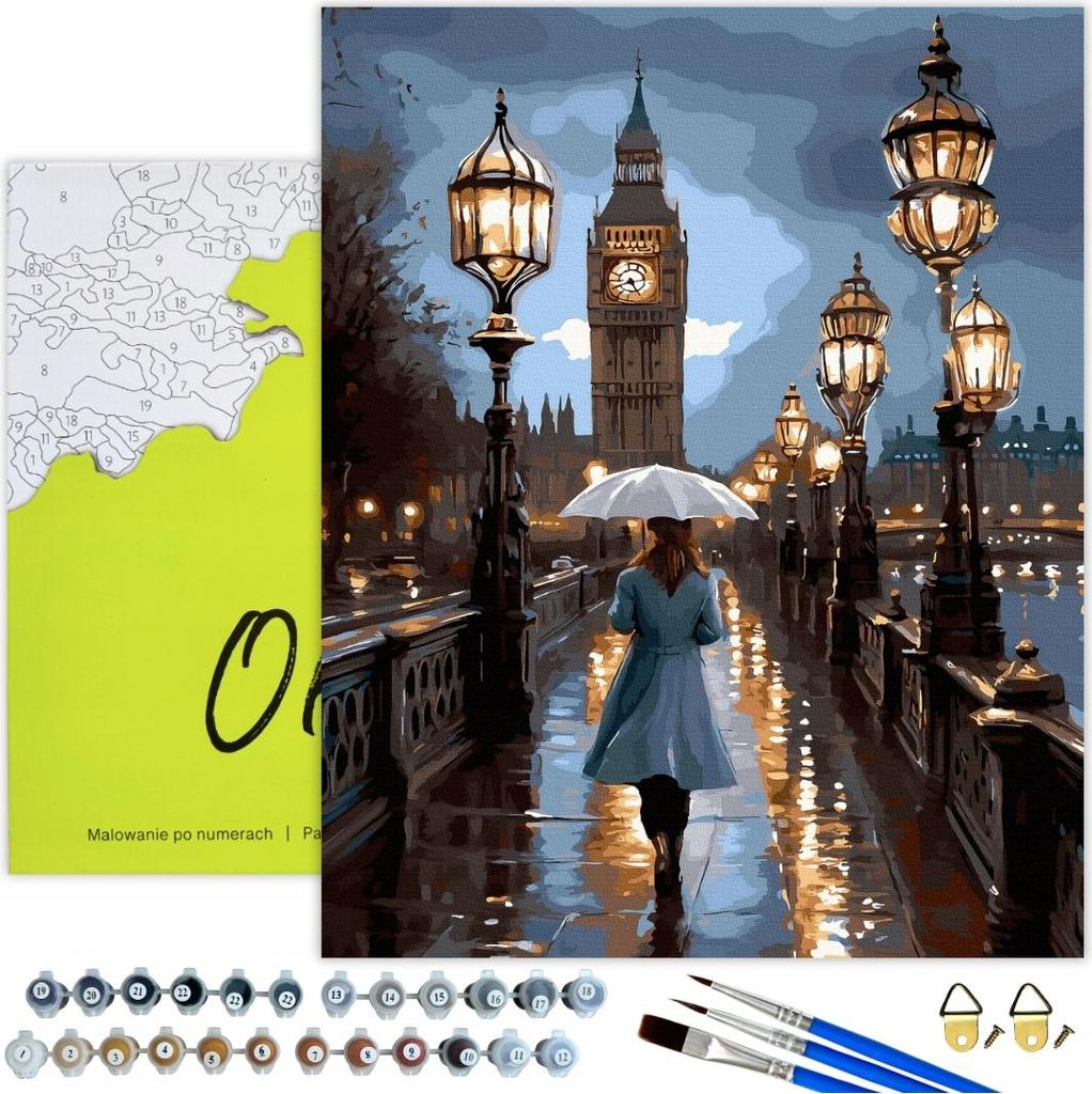 Pittura per numeri Adulti City of London Walk 50x40 - 32 Immagine del prodotto 