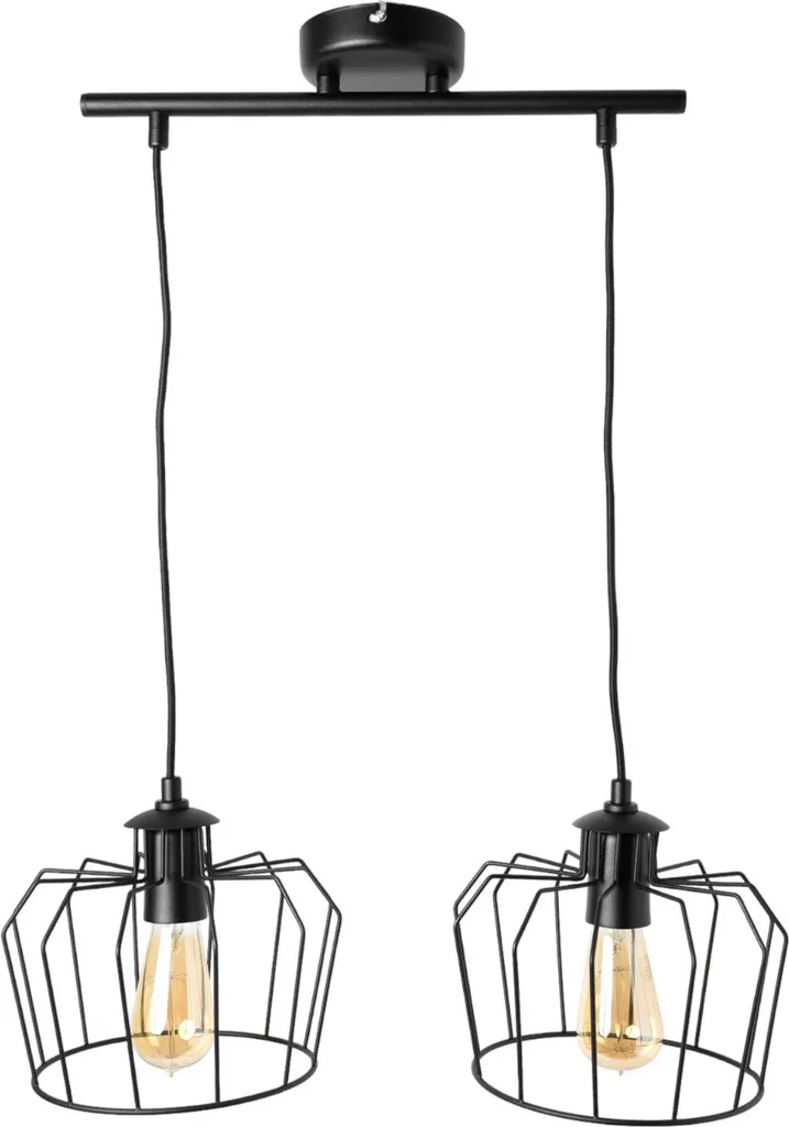 Suspension Noire TARANTULA 2764/Z-B-2 en Métal - Style Géométrique Chic
