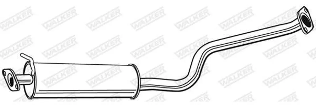 Pot d'Échappement Central Robuste Walker 22388 pour Primera P12