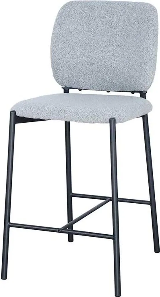 Chaise de bar Sophia grise 99 cm - Siège haut confortable pour cuisine