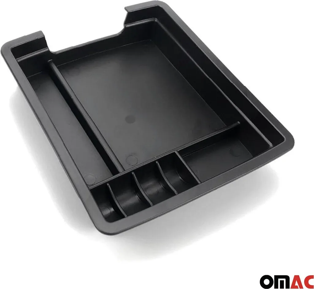 Cassetta Portaoggetti Bracciolo VW Jetta 2014-2018 | Organizer ABS Nero