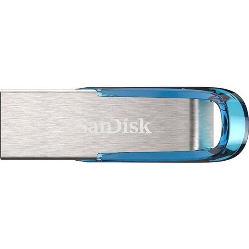 SanDisk Ultra Flair USB-Stick 64 GB USB Typ-A 3.2 Gen 1 (3.1 Gen 1) Blau, Silber