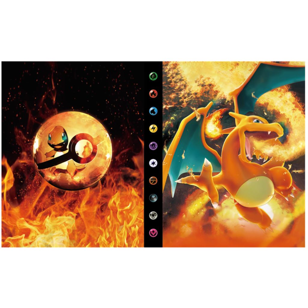 Pokemon Sammelalbum Glurak & Glumanda Sammelmappe für 240 Produktbild 