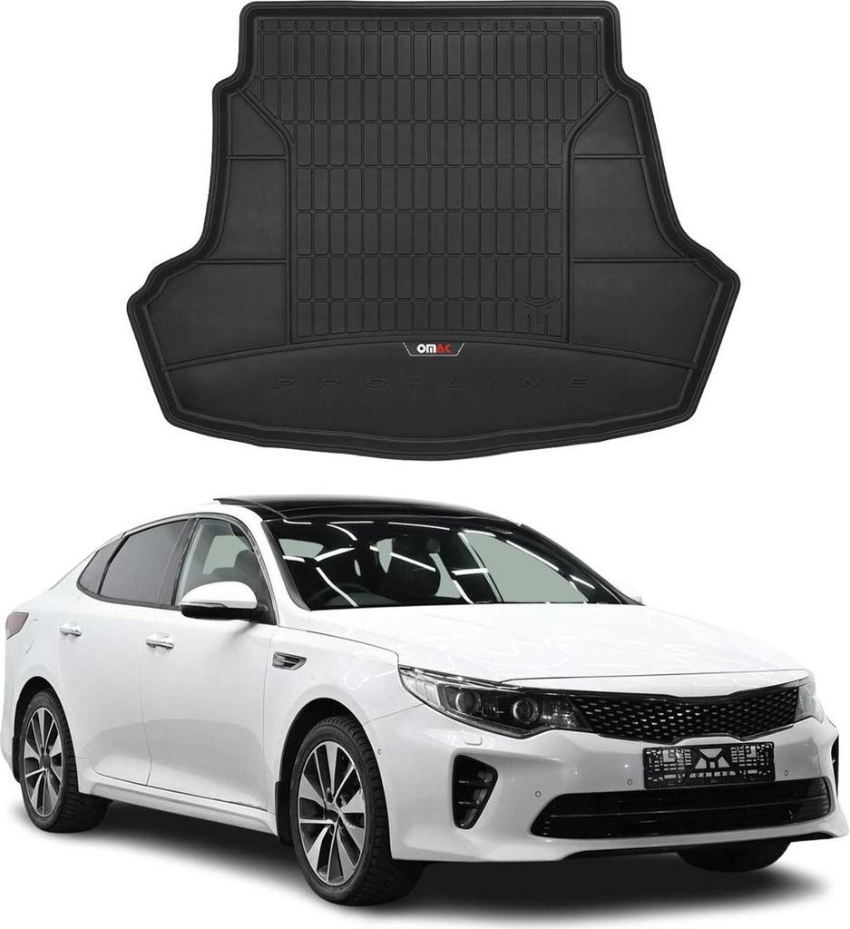 OMAC Gummi Kofferraumwanne für Kia Optima 2015-2020 TPE Laderaumwanne Schwarz