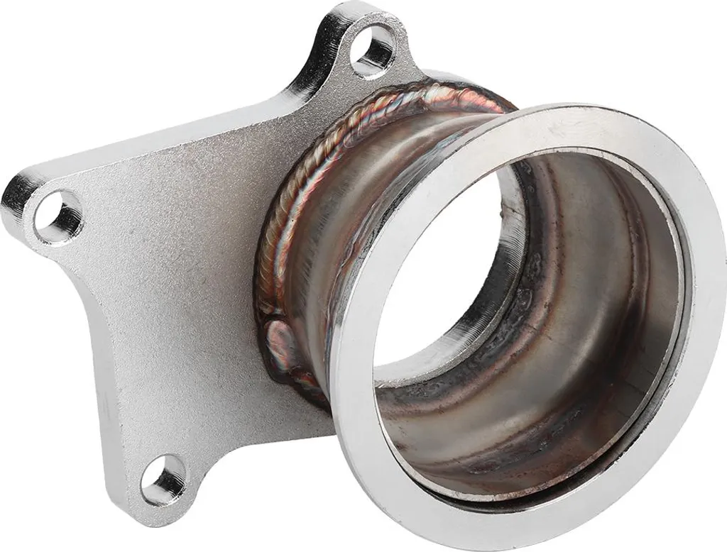 Adaptateur turbo T3 T4 vers ligne échappement 3 pouces en acier inox