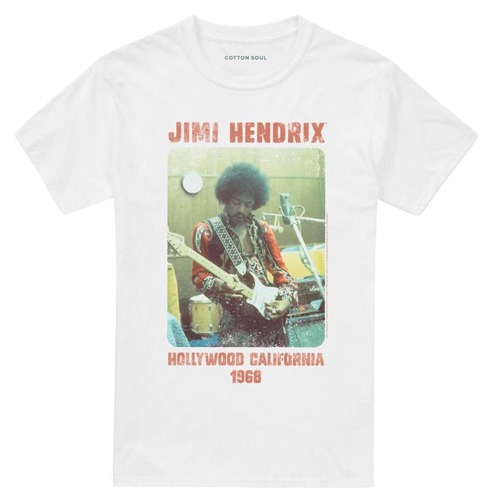 T-shirt "California 1968" de Jimi Hendrix, modèle unie pour Image du produit 