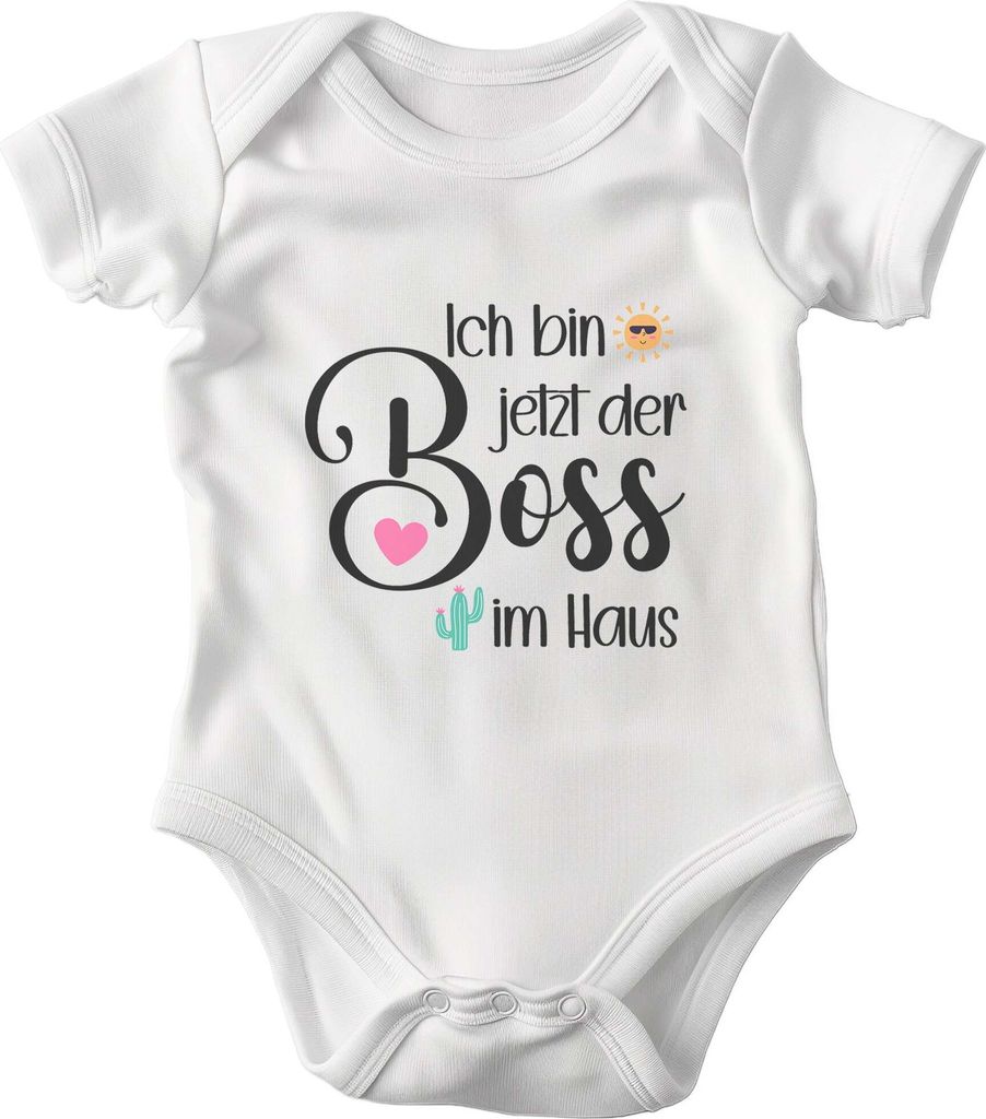 22Feels Baumwolle Unisex Babybody Kurzarm Weiss Strampler Babyparty Geschenk Babshower Schlupfkragen Weicher Einteiler für Neugeborene Babys (0-3M)