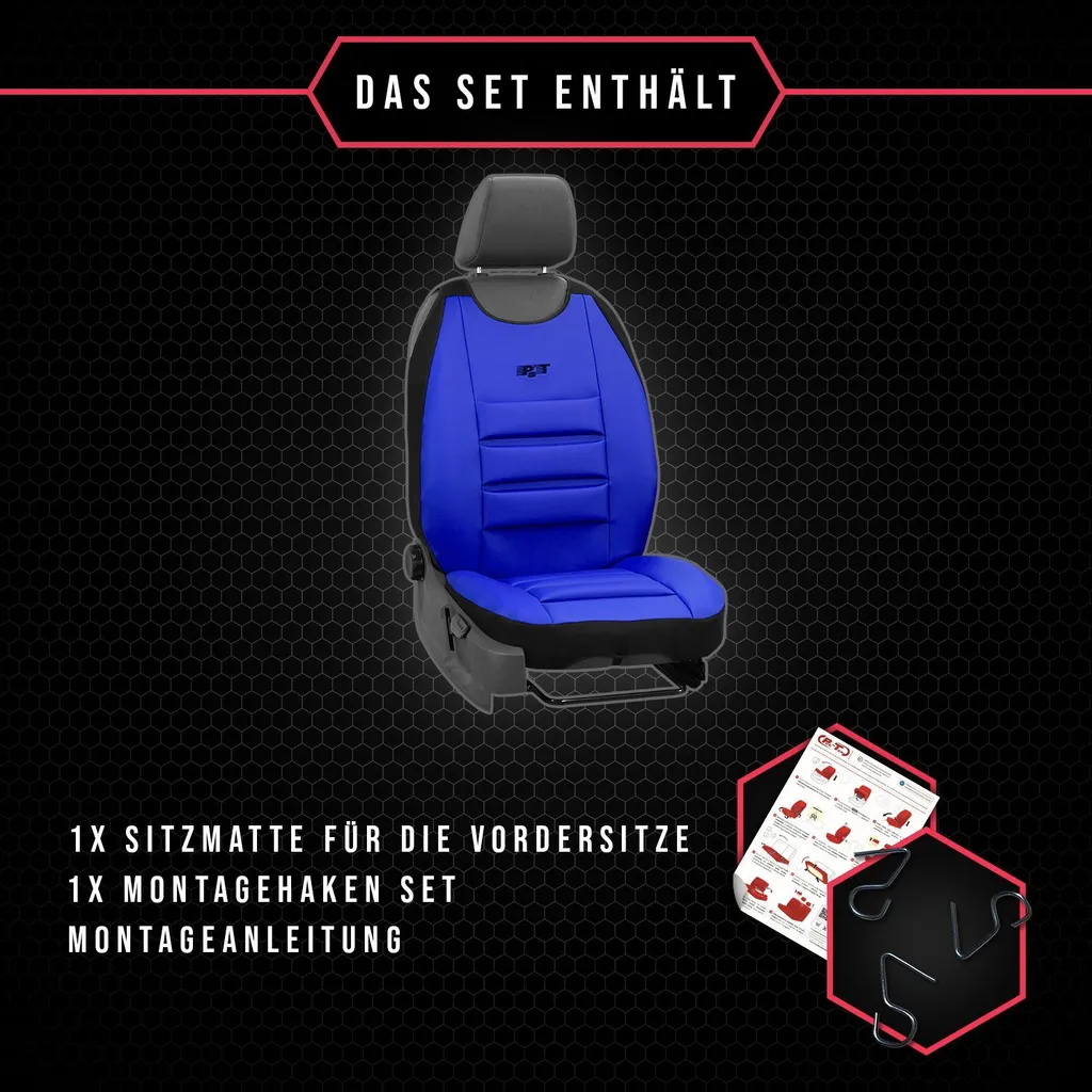 Coprisedile auto Coprisedile universale per VW Amarok Blu Impermeabile - 7
