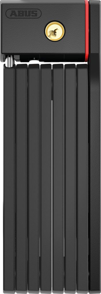 ABUS Faltschloss Bordo uGrip 5700K SH mit Halterung - Fahrradschloss mit 5 mm starken Stäben - ABUS-Sicherheitslevel 7 - 100 cm - Schwarz