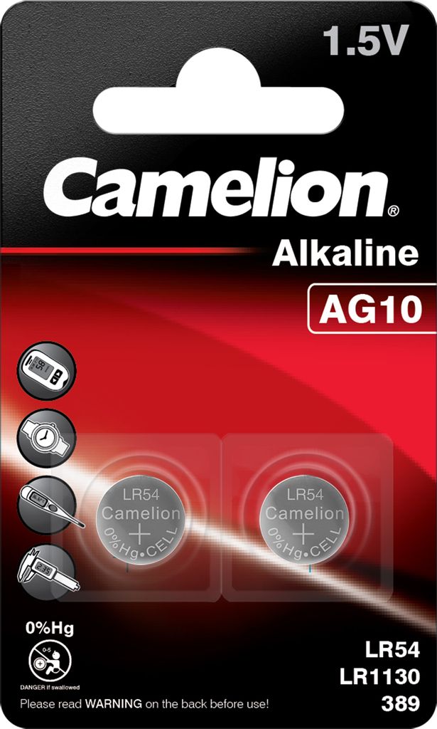 CAMELION Alkaline AG10 / LR54 / LR1130 / 389 / BP2 Produktbild 