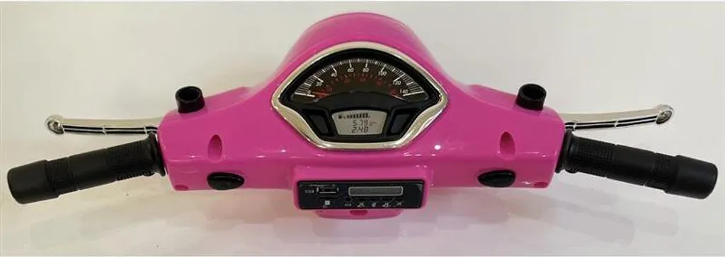 Guidon Rose pour Vespa en Alliage avec Poignées Rétro Ergonomiques