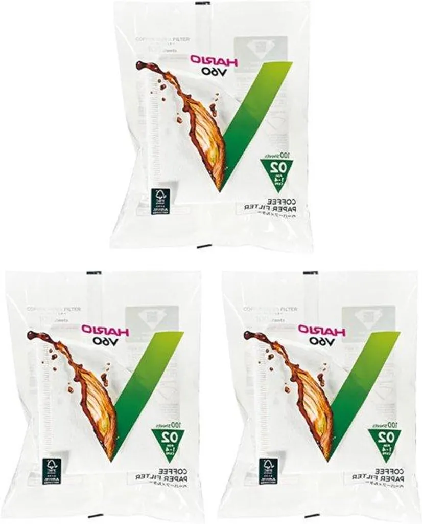 Filtres blancs V60 02-VCF-02-100W haute précision lot de 300 feuilles