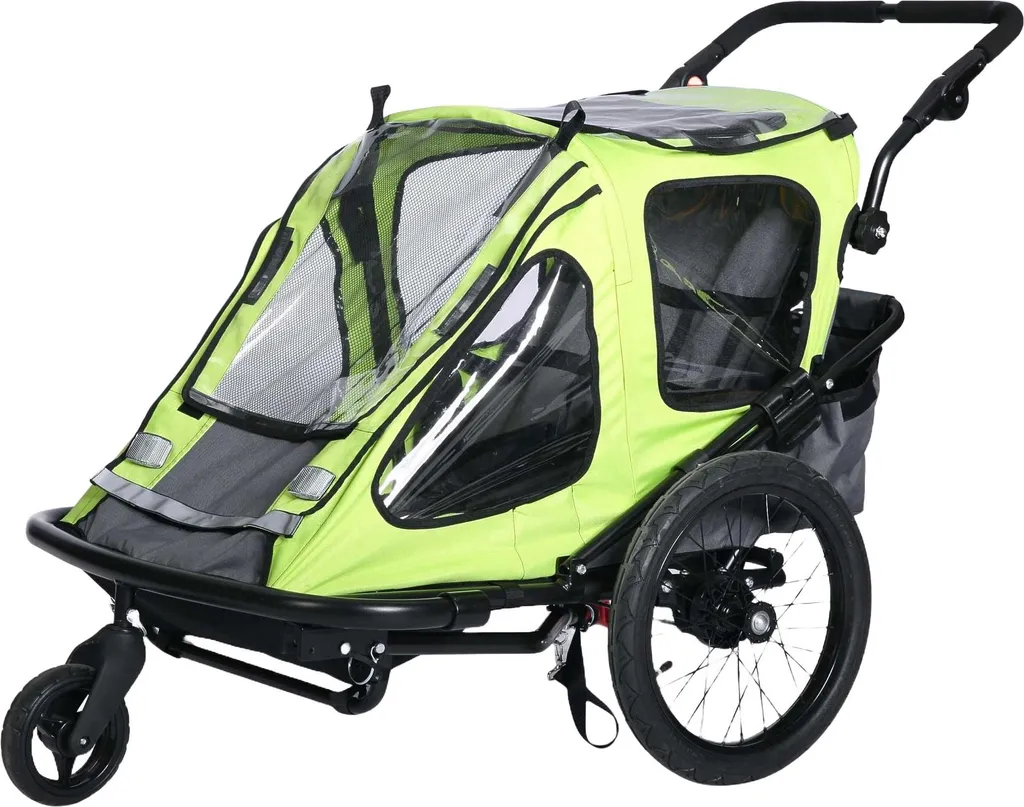 Remorque vélo enfant stable et sécurisée Trekker Sport pour 1-2 passagers