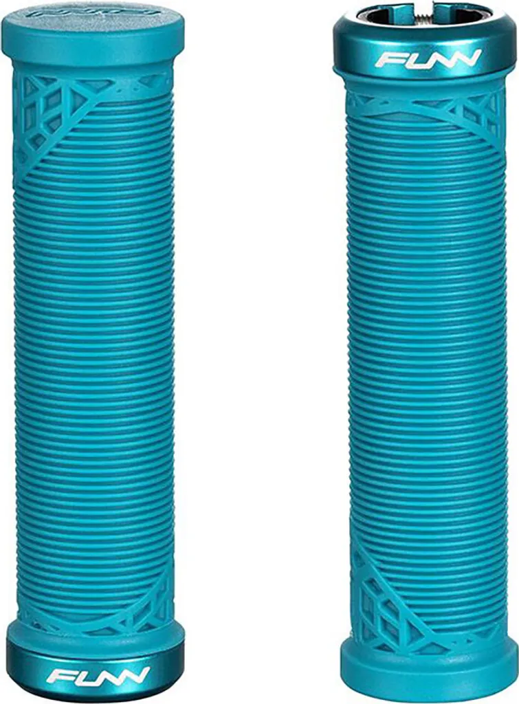 Poignées VTT Enfant Funn Hilt Junior Bleues de 26 mm avec Grip Ergonomique