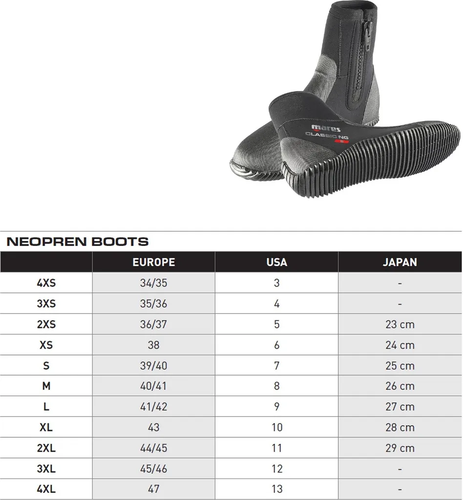 Chaussons de plongée pour eaux tempérées Mares Classic Boot 5mm - 4