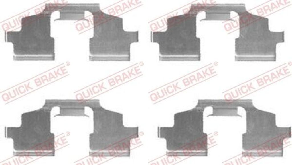 QUICK BRAKE 109-1675 Zubehörsatz Scheibenbremsbelag Vorne für LAND ROVER Freelander SUV (L314) Freelander SUV Cabrio (L314)