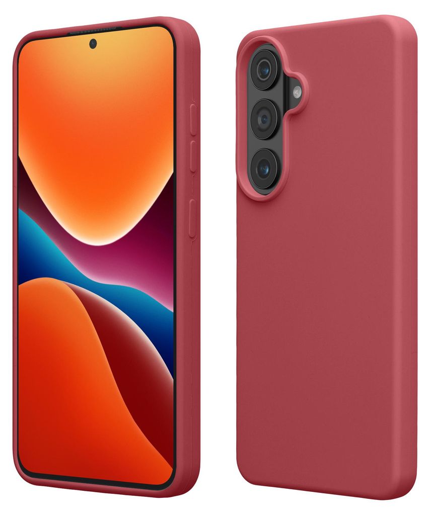 kwmobile Handyhülle für Samsung Galaxy S26 Plus Hülle - Case Silikon - Kabelloses Laden - Schutzhülle Cover in Dark Rose