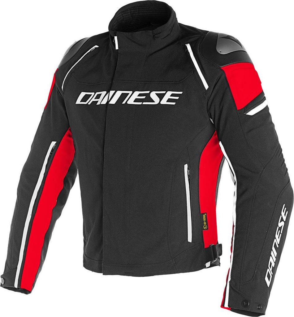 Dainese Racing 3 D-Dry S26 Motorrad Textiljacke, schwarz/rot, 60