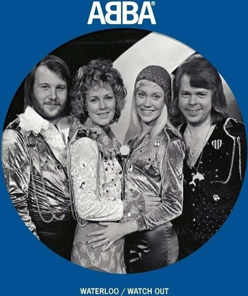 Vinyle 7 Abba Waterloo Watch Out Disque Illustré Édition Anniversaire