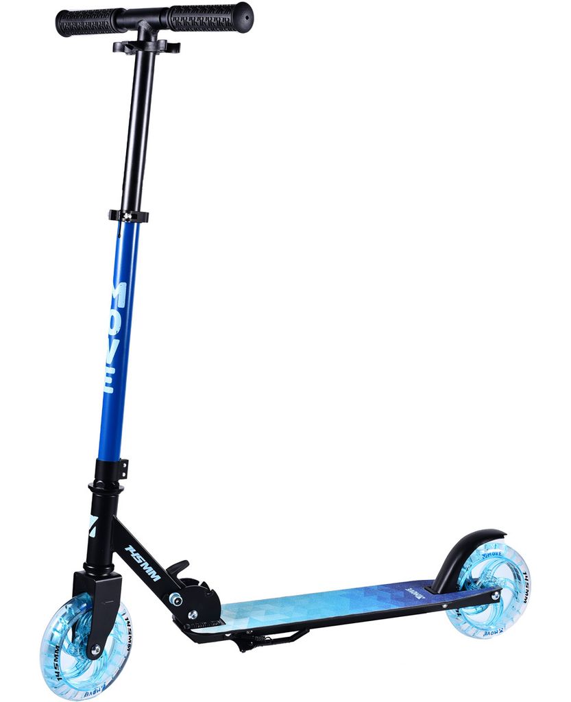 Move Vouwstep 145mm wielen met LED lichtjes blauw/zwart Blue Sky