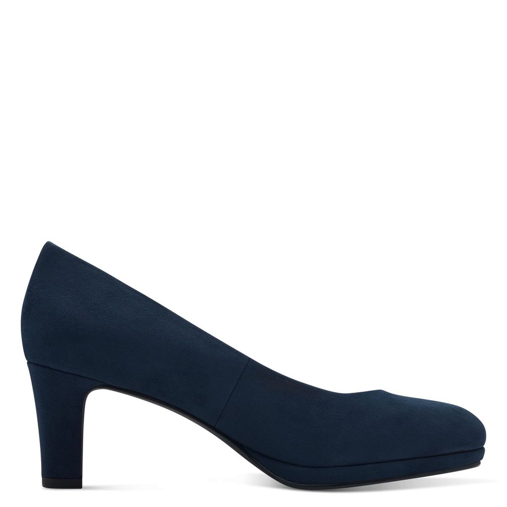 MARCO TOZZI Damen Pumps Trichterabsatz samtige Haptik runde Produktbild 3