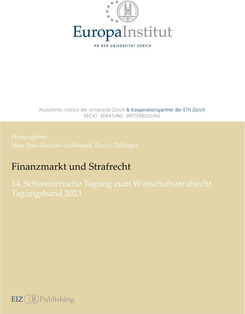 Finanzmarkt und Strafrecht