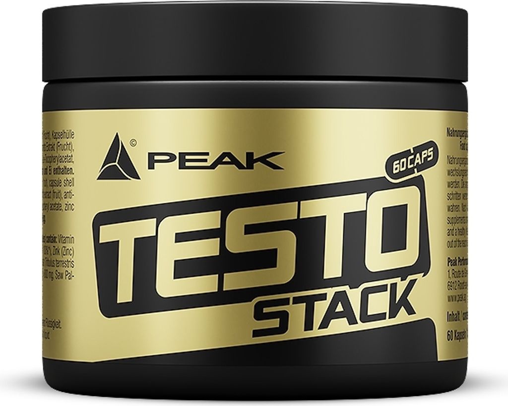Testo Stack - 60 Kapseln I Testo Booster I Pflanzenextrakte I ( Fenugreek I Tribulus Terrestris I Saw Palmetto) I Vitamine I Zink I Zinc I Immunsystem I normaler Testosteronspiegel I Antioxidantien I glutenfrei