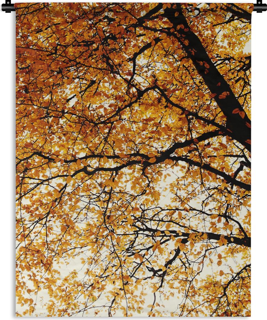 MuchoWow Wandteppich Wandbehang Baum - Herbstblätter - Jahreszeiten - Rustikal 150x200 cm Tapisserie Dekoration Wandtuch - Wandaufhängung - Mod...