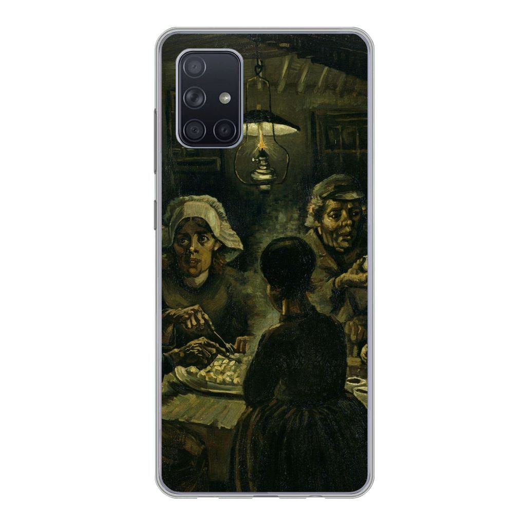 MuchoWow Handyhülle Schutzhülle Hülle für Samsung Galaxy A51 5G Die Kartoffelesser - Vincent van Gogh Silikon Softcase Handy Hülle - Abbildung