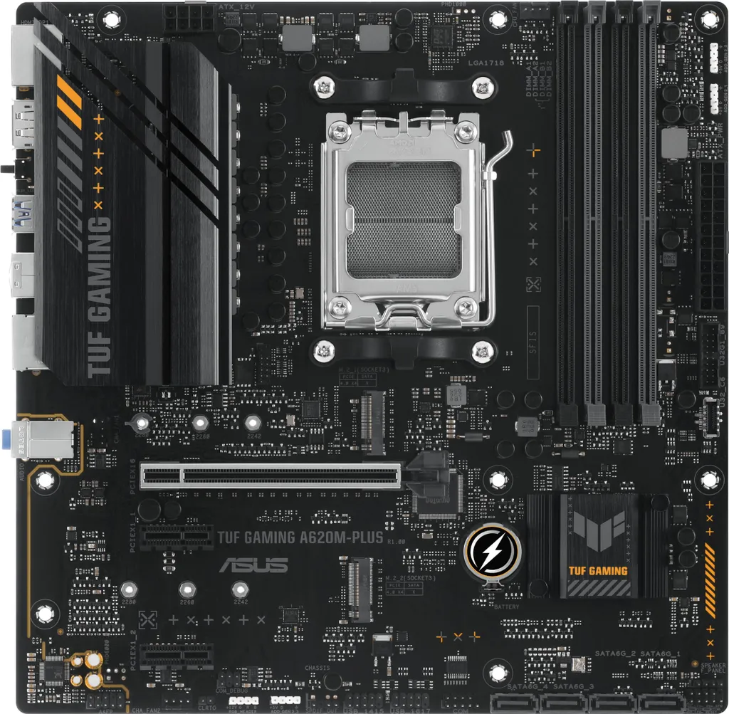 Carte Mère Asus TUF A620M-Plus Gaming AM5 pour PC Gamer avec DDR5