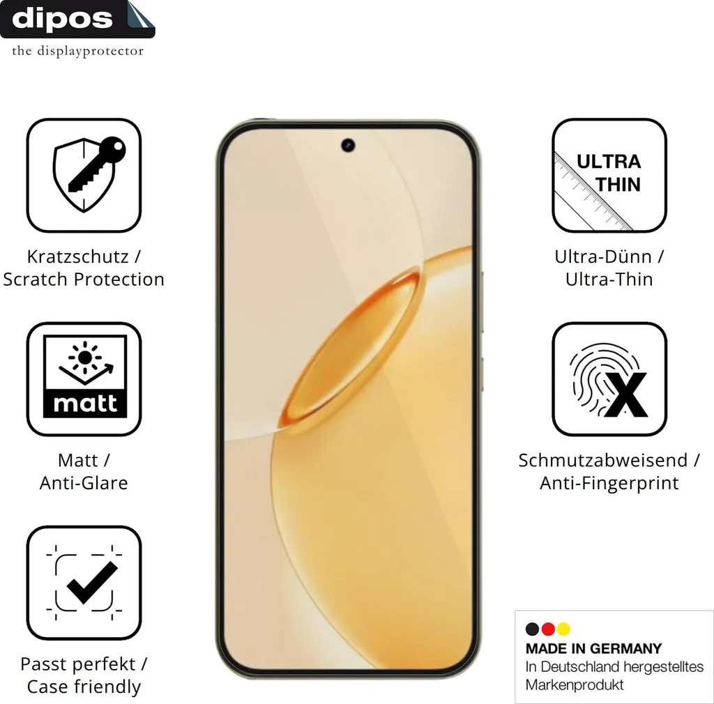 Realme 16 Pro Plus 5G: 4 Pellicole Display Antiriflesso dipos Professional - 7