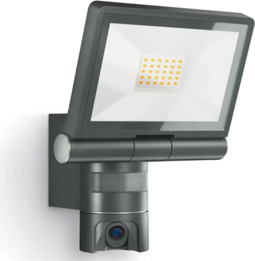 Steinel XLED CAM 1 Noir : Projecteur Extérieur avec Caméra Intégrée