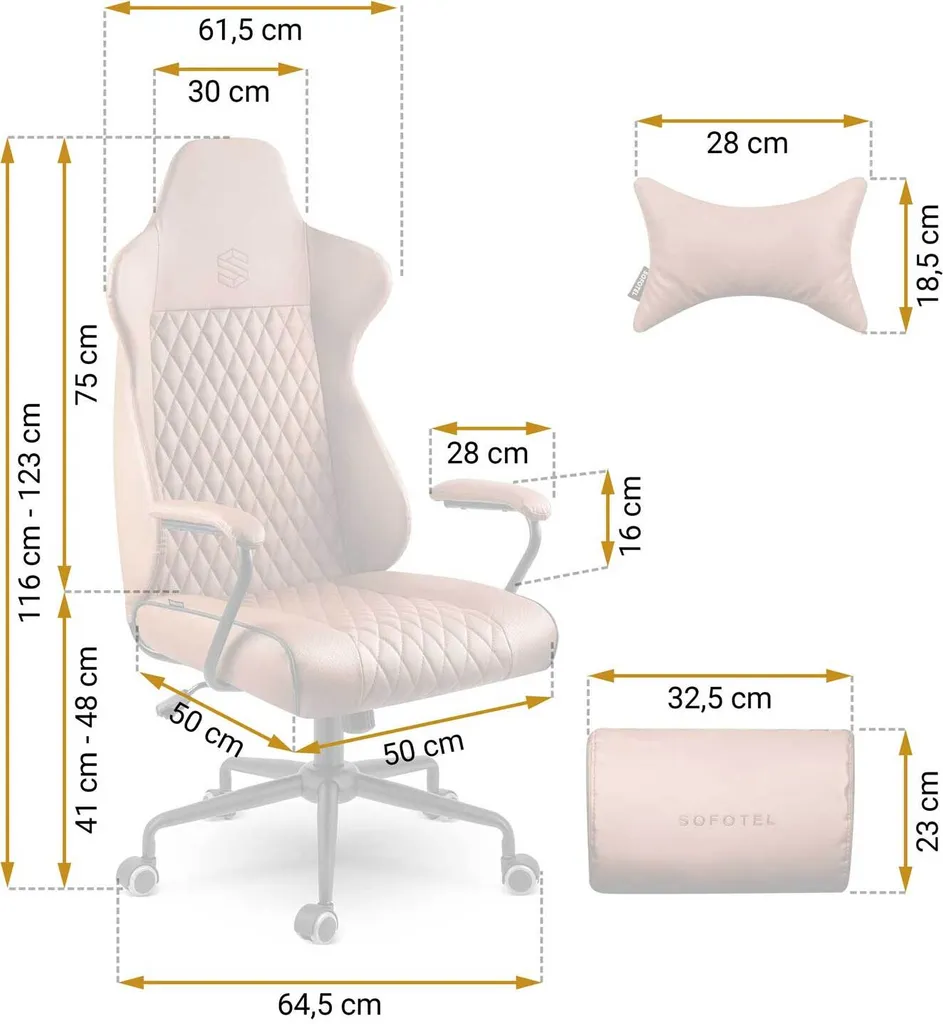 Sedia Ufficio Ergonomica Sofotel Verona 2582 - Marrone - Offerta - 10