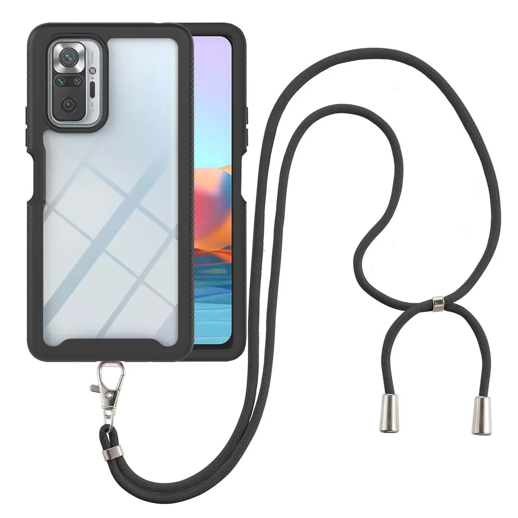 Cover Xiaomi Redmi Note 10 Pro Max con Cordino Nero - Fashion & Safety