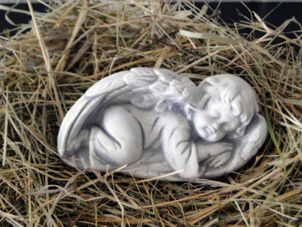 Grabengel Kreuz Grab Deko Grabschmuck Stein Dekoration Statue Skulpturen S201120