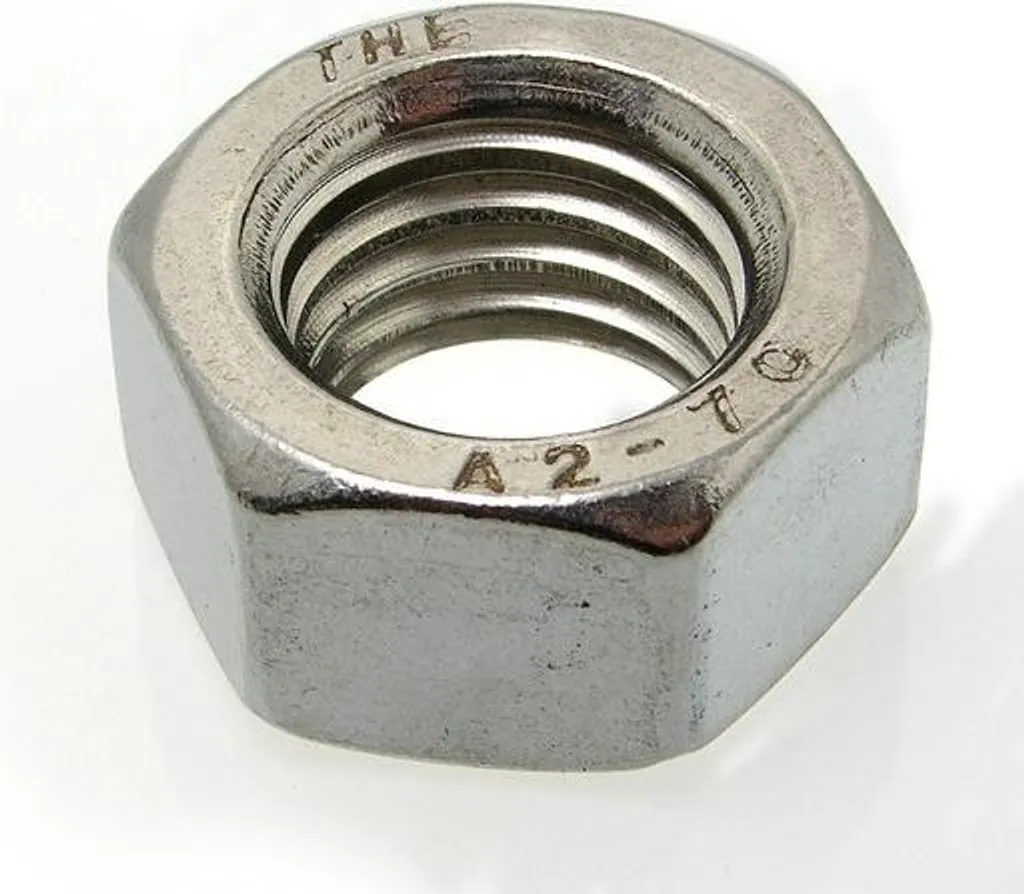 Écrou Inox A2 ACTON Ø14 DIN934 : Haute Résistance à la Corrosion