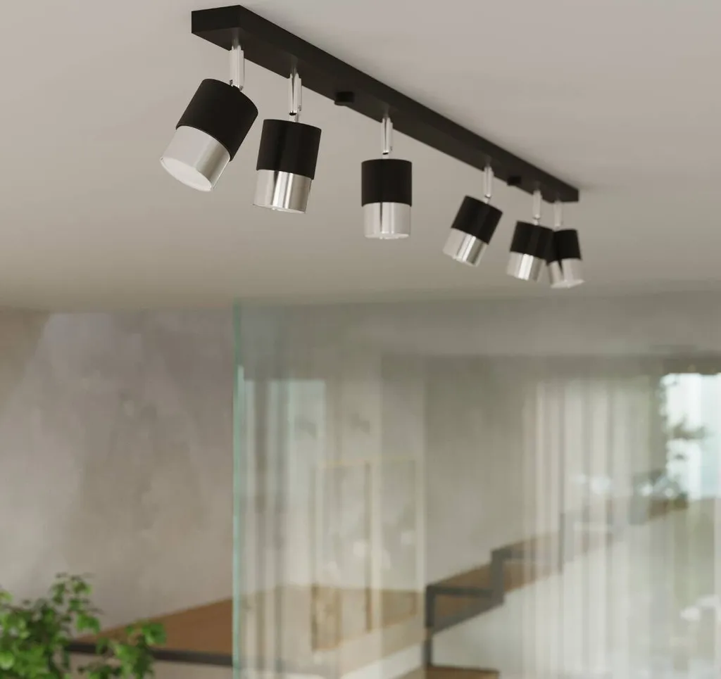 Plafonnier Noir Compact 2 Spots : Solution Éclairage Espaces Faibles - 11
