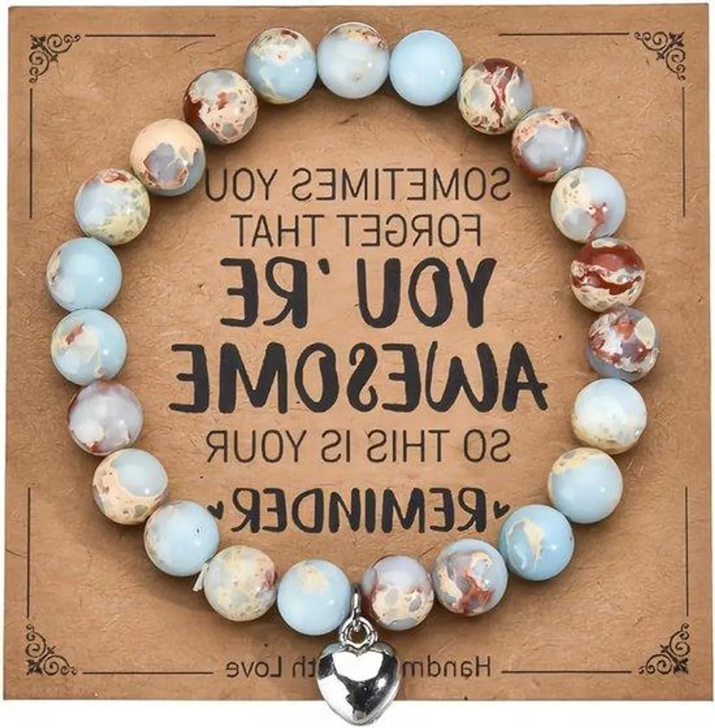 Cadeau d'anniversaire : Bracelet pierres énergétiques 8mm pour tous