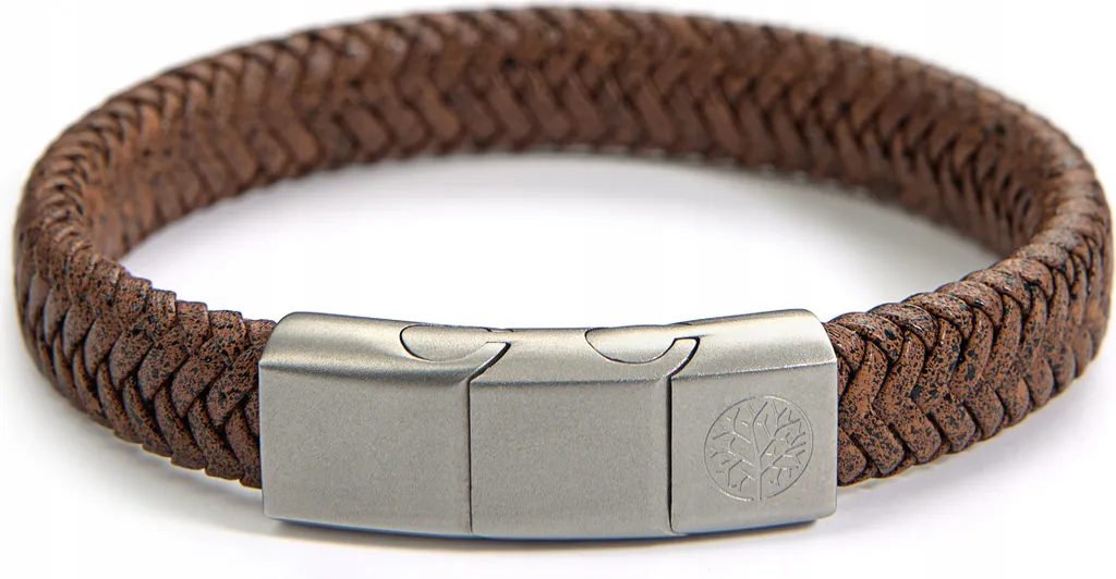 Bracelet homme tendance cuir noir Betlewski pour look décontracté chic