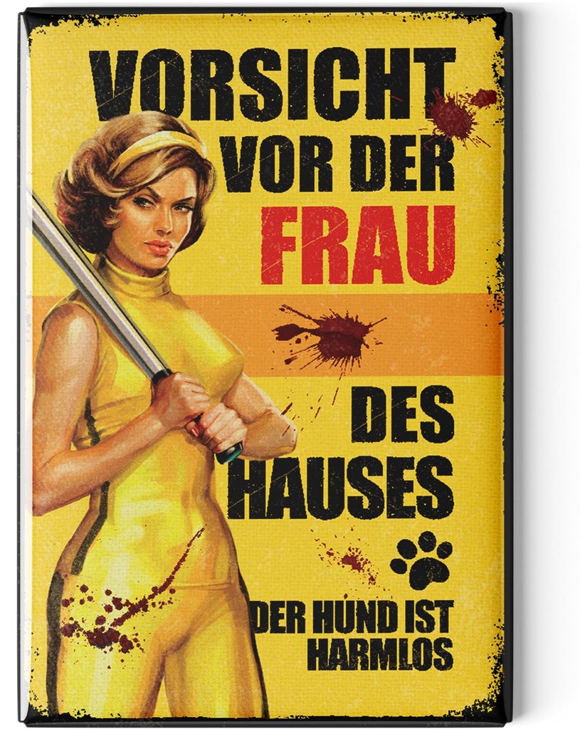 LANOLU Kühlschrankmagnete lustig- Vorsicht vor der Frau des Produktbild 