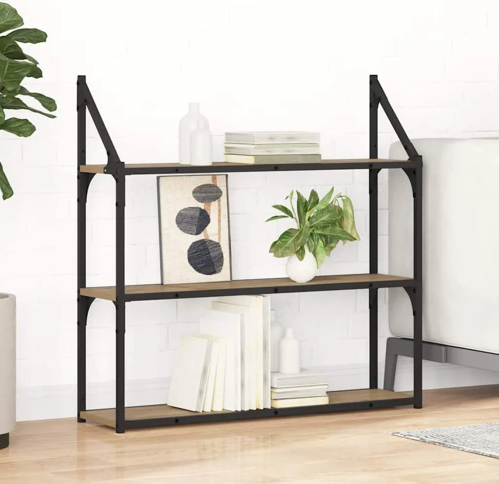 Scaffale Parete Maison Exclusive 80cm Rovere | Arredo Soggiorno Moderno